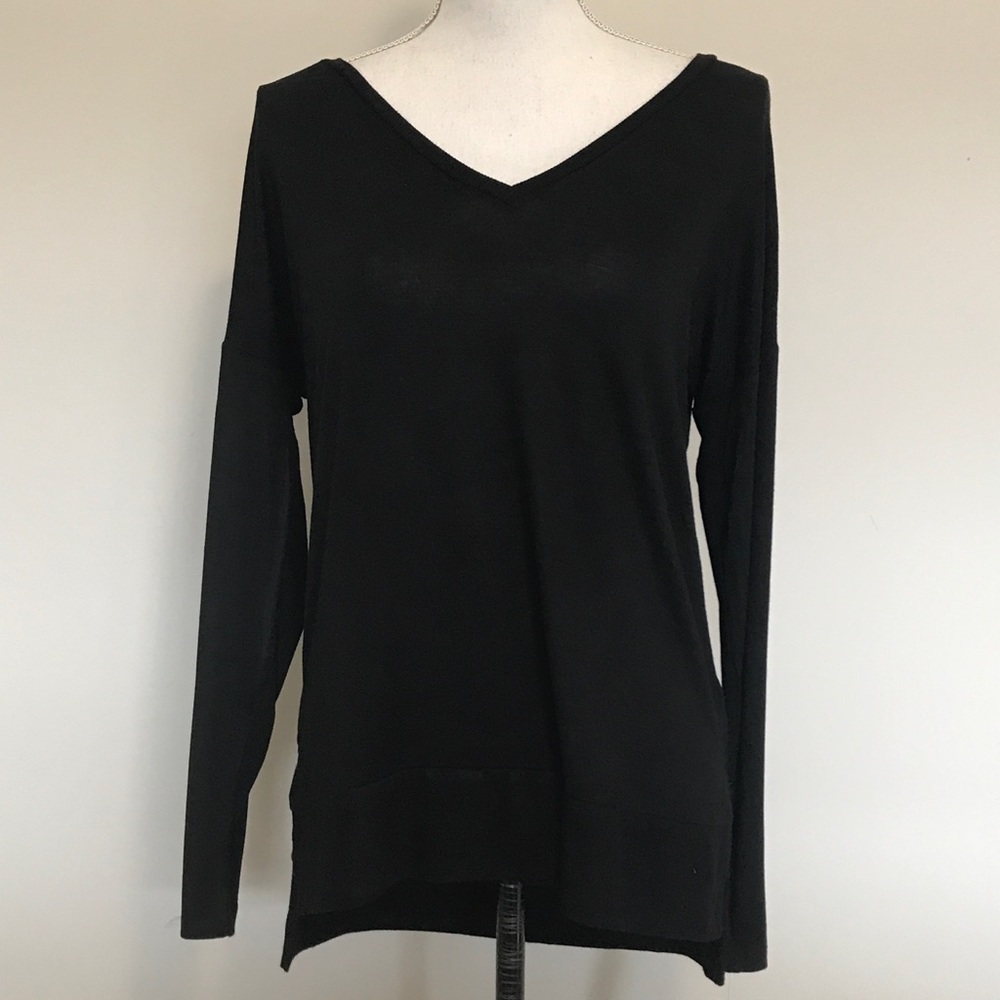 Hippie Rose Juniors Cozy Tee Black Tunic Shirt